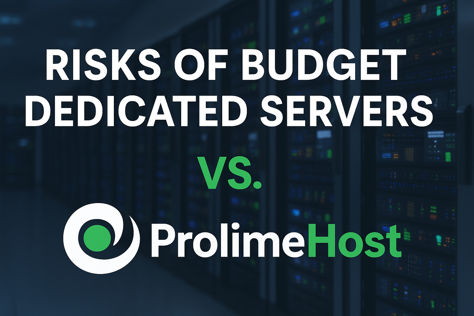 Risks of Budget Dedicated Servers vs. ProlimeHost
