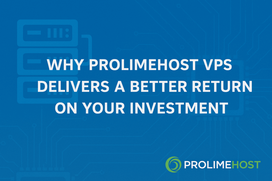 Why ProlimeHost VPS Delivers A Better ROI
