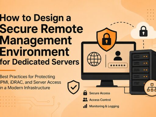How to design a secure remote management environment for dedicated servers
