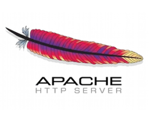 apache_webserver_logos | Blogs Rainbow gradient feather on a black background, with red, orange, pink, purple, and yellow hues.