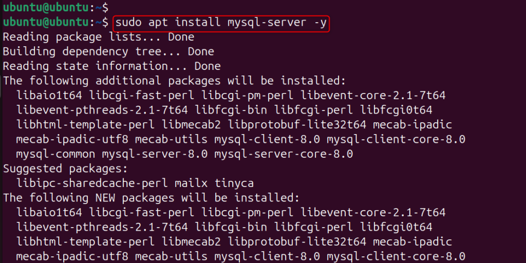 image | Blogs sudo apt install mysql-server -y