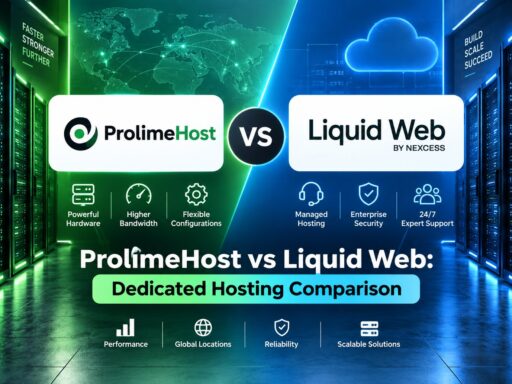 Comparison banner: ProliteHost vs Liquid Web—Dedicated Hosting in a side-by-side layout with features listed below