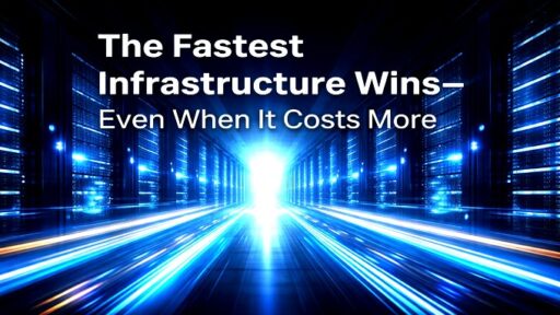 the fastest infrastructure wins