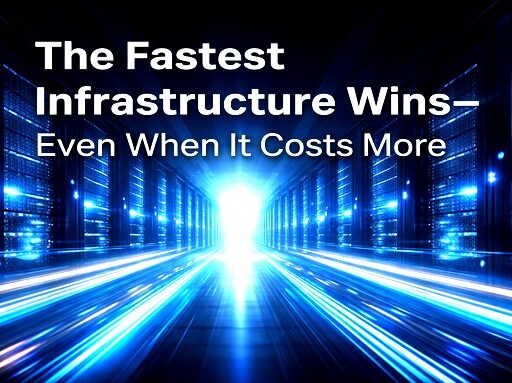 the fastest infrastructure wins
