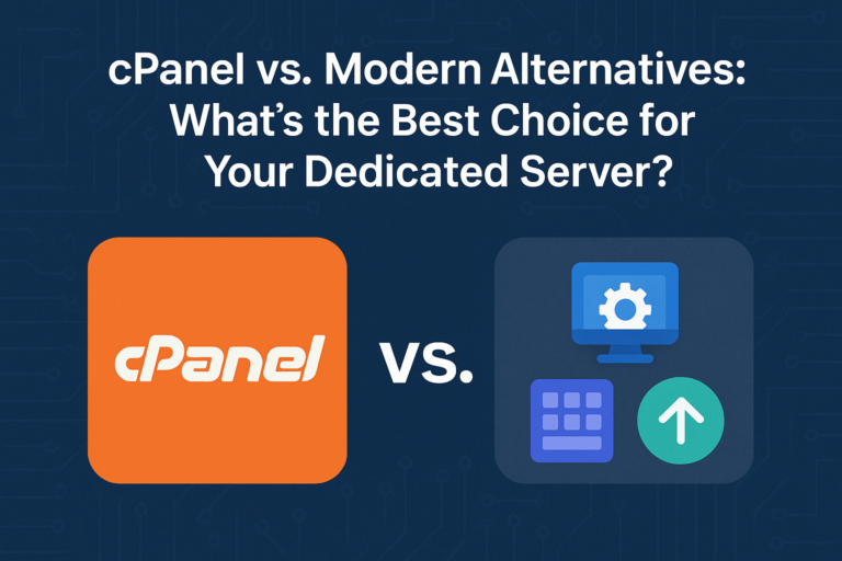 cPanel vs Modern Alternatives What’s the Best Choice for Your Dedicated Server