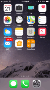 Apple iPhone 6 Home Screen | Blogs Apple iPhone 6 Home Screen